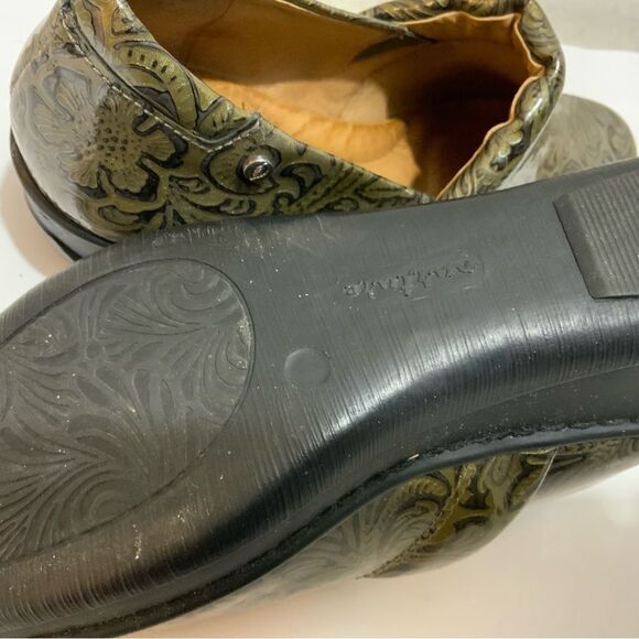 Women’s Nurture Embossed Tooled Brown/Bronze Heel wedge Size 6M - Picture 10 of 10